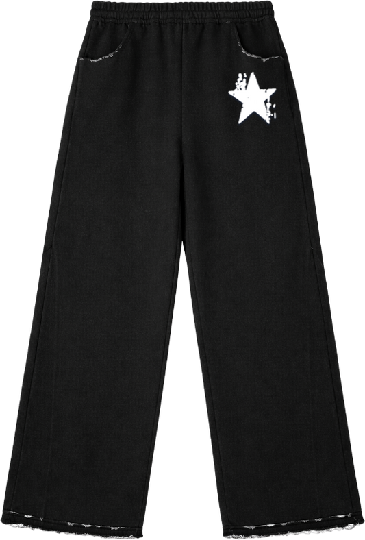 DISTRESSED STAR SWEATS